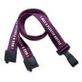 3/4" 100% Recycled PET Custom Silkscreen Lanyards